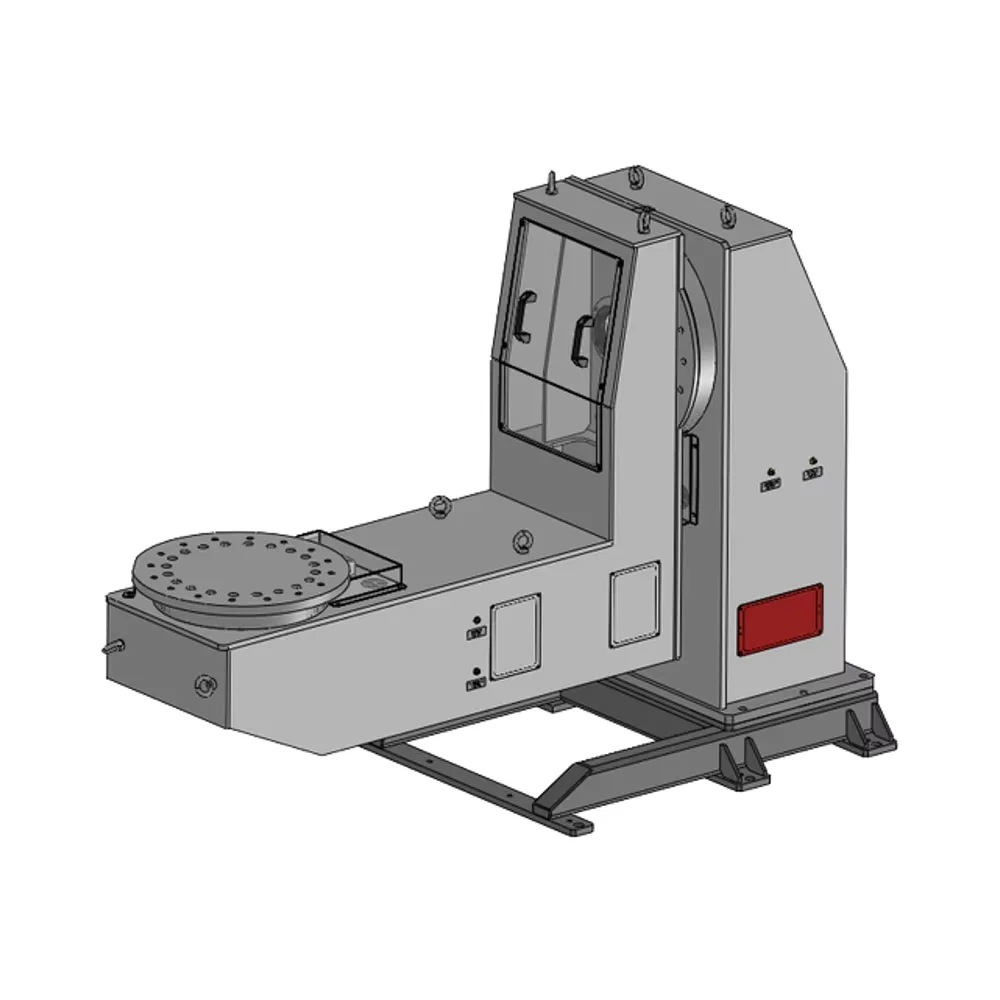 Load Capacity 1T Robotic L Type Rotary Welding Positioner Turntable Table Forklift Attachment Fork Positioner Welding