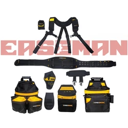 Electrician Pack Tool Waist Bag Heavy Duty Multifunctional Tool Bag Thickened Maintenance Combination Set Hardware Tool Belt