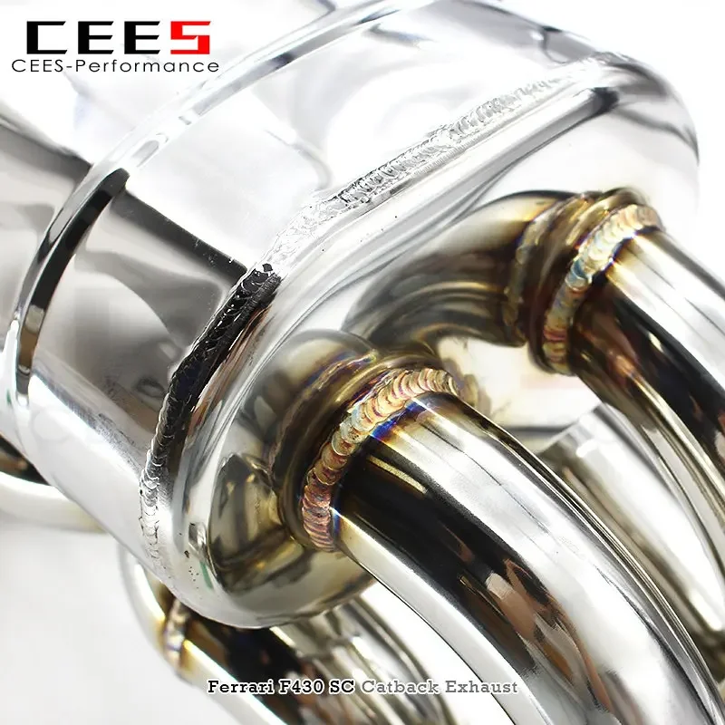 CEES Catback Exhaust For Ferrari F430SC F430 430 Scuderia 4.3L 2005-2009 Stainless Steel Exhaust Valve Control Exhaust System