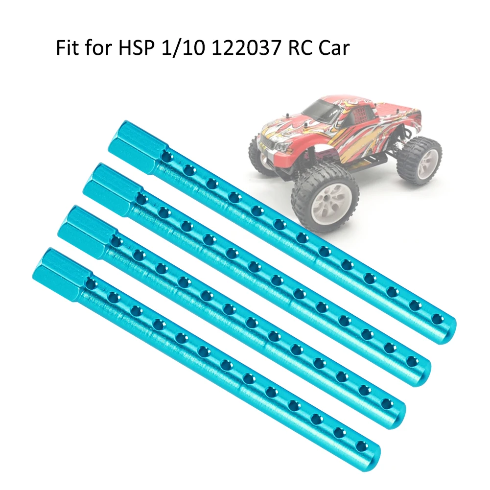 4pcs Aluminum Alloy RC Car Shell Column Mount HSP 1/10 02010 122037 RC Car Upgrade Aluminum Body Post Holder RC Toy Accessory