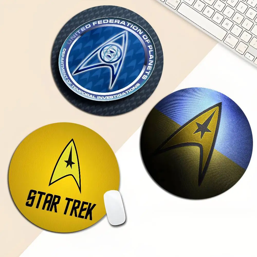 

S-Star T-Trek Ship Movie 22x22 см круглый настольный коврик студенческий коврик для мыши коврик для компьютерной клавиатуры игровой коврик для ПК настольный коврик
