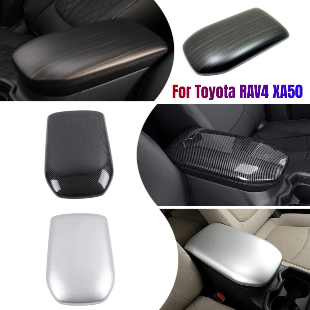 

Car Armrest Box Cover Central Armrests Panel Trim ABS Accessories For Toyota RAV4 2019 2020 2021 2022 2023 RAV 4 XA50 Hybrid