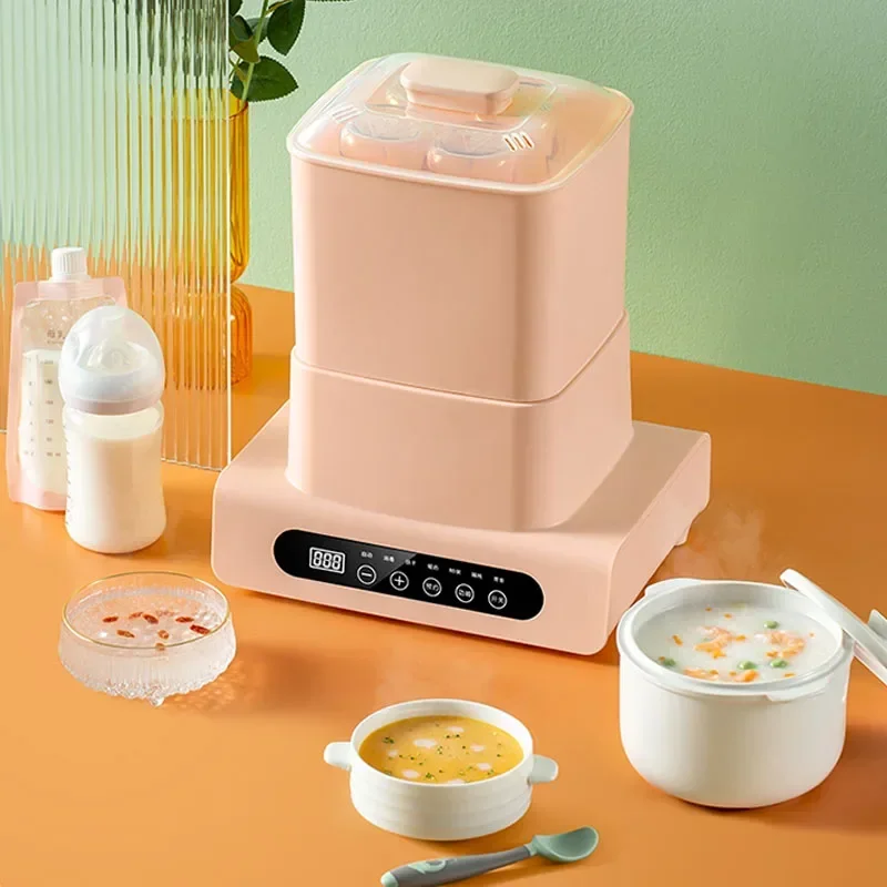 Mesin sterilisasi botol bayi, dengan pengering dan susu hangat tiga-dalam-satu penghangat susu dua dalam satu kabinet uap khusus bayi