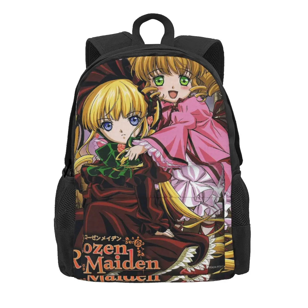

Romantic Anime Rozen Maiden Wantage Backpack Daypack Large Capacity Boys Girls BookBag School Bag Shoulder Bags for Men Women