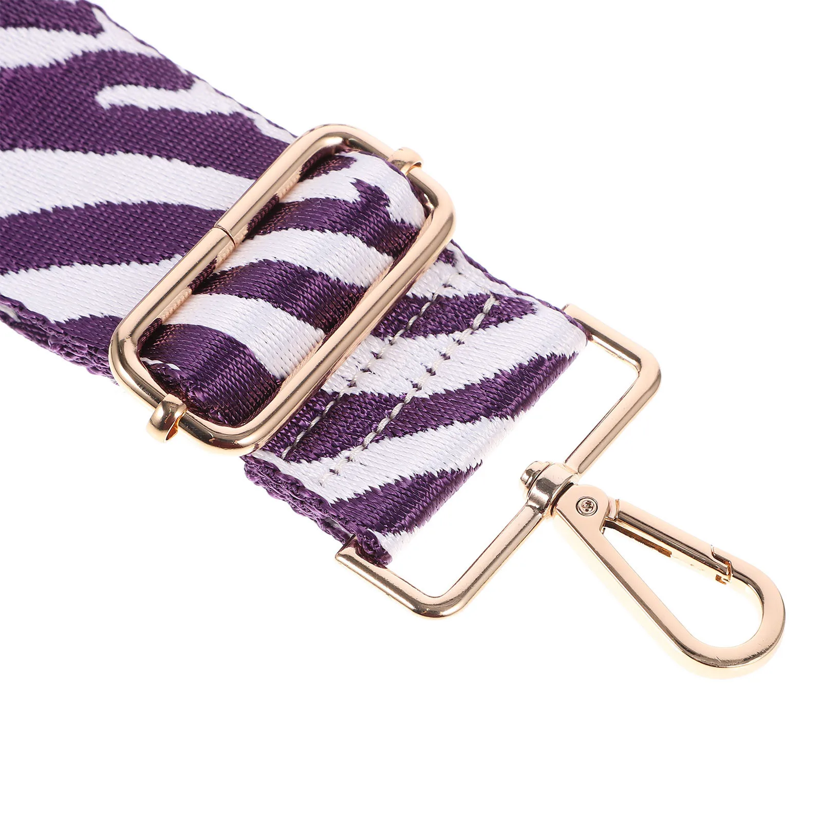 1Pcs Adjustable Zebra Pattern Shoulder Strap Tough Canvas Crossbody Belt for Bag Stylish Replacement Accessory Trendy Look
