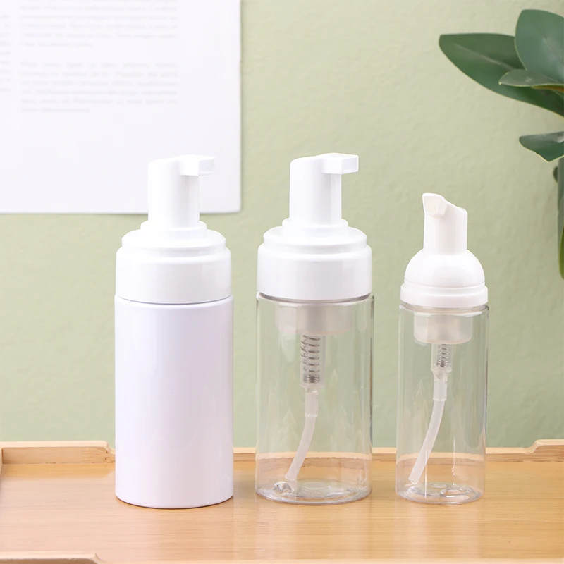 1pcs Foam Dispenser Plastic Pump Bottles Empty Soap Refillable Bottle Travel Cleaning Cosmetics Packaging 40/50/60/100ml