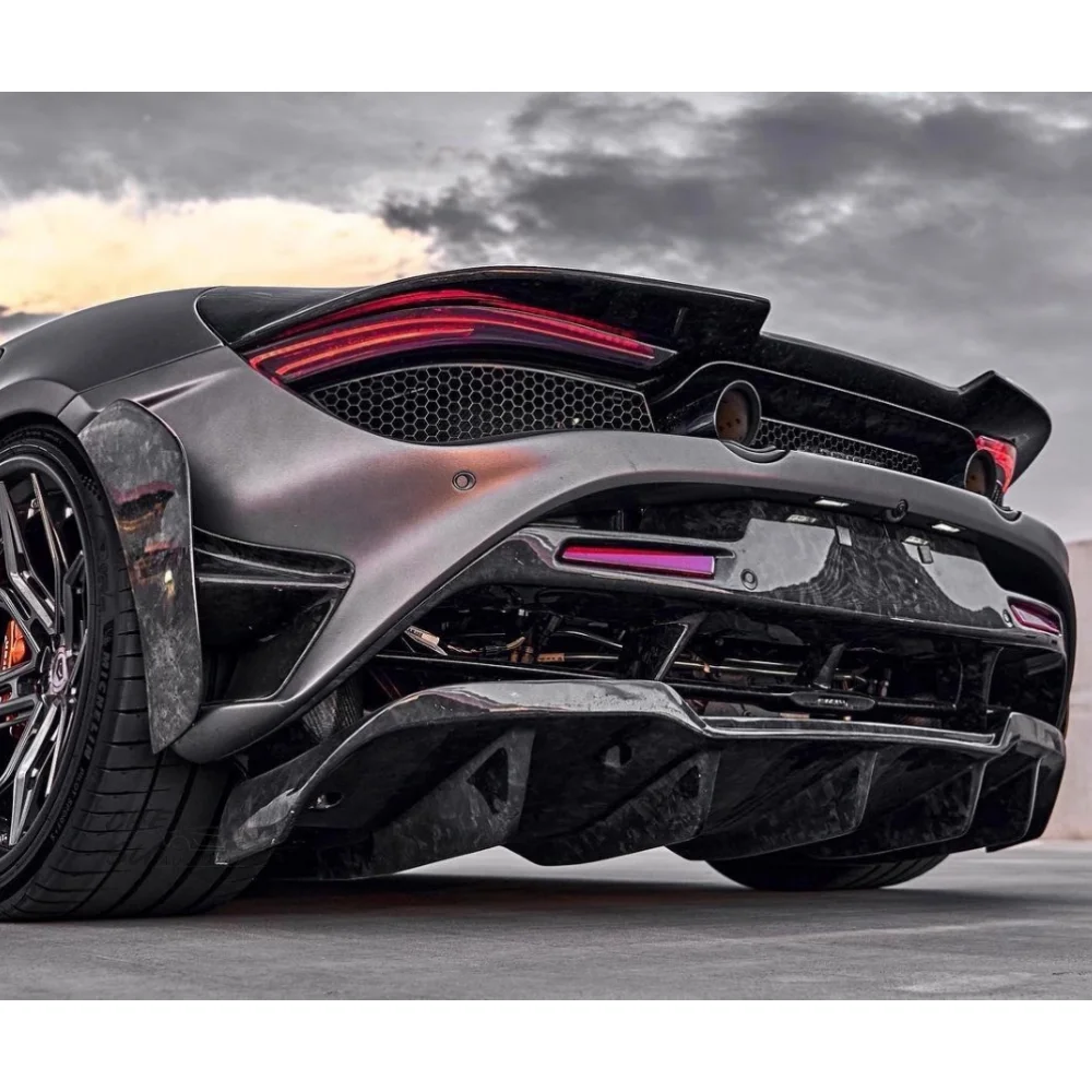 

Hot-selling RY Style Dry Carbon Fiber Rear Bumper Lip Rear Diffuser Body Kit Upgrade for McLaren 720S