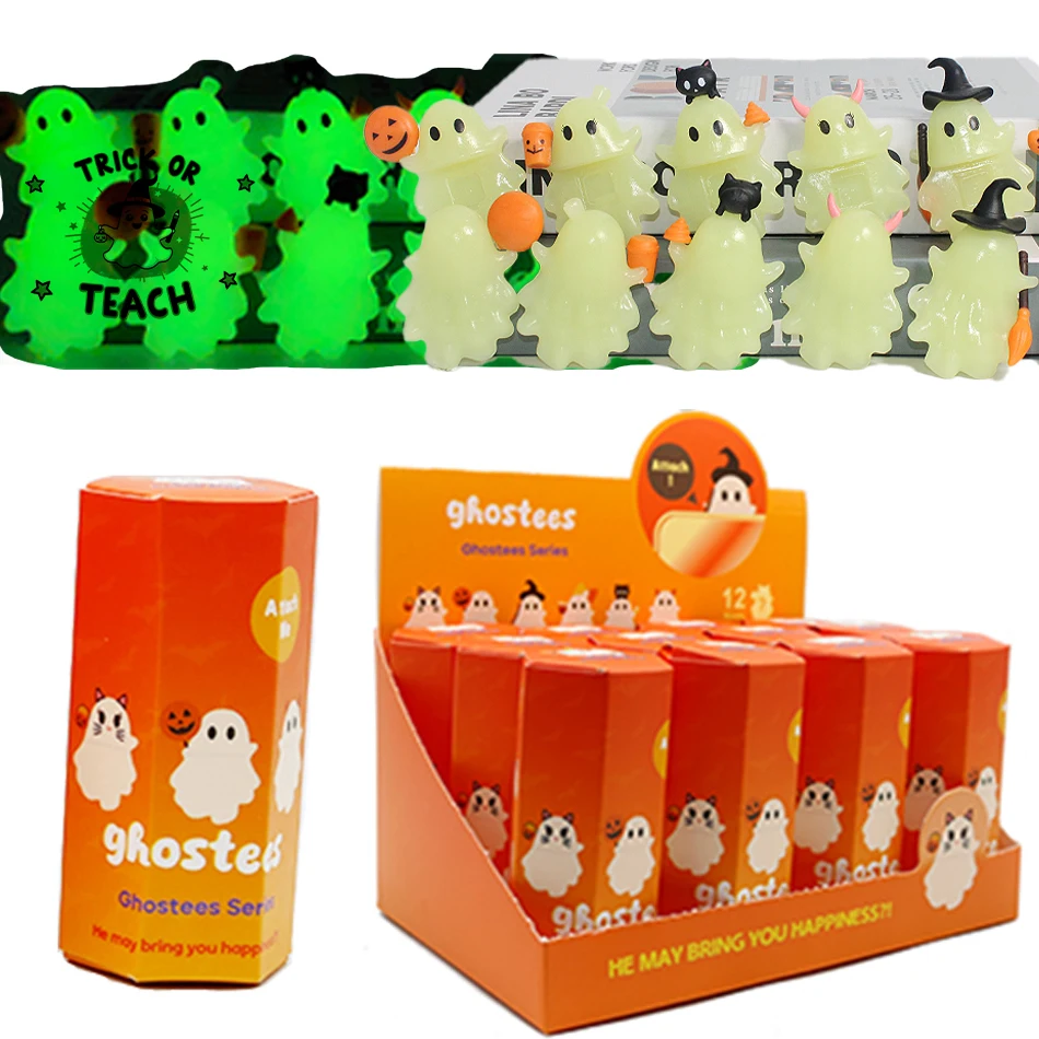 

Хэллоуин Призрак Серебристая фигурка Хэллоуин Серия Слепая коробка Подлинное украшение для телефона Подарок на день рождения Таинственный сюрприз