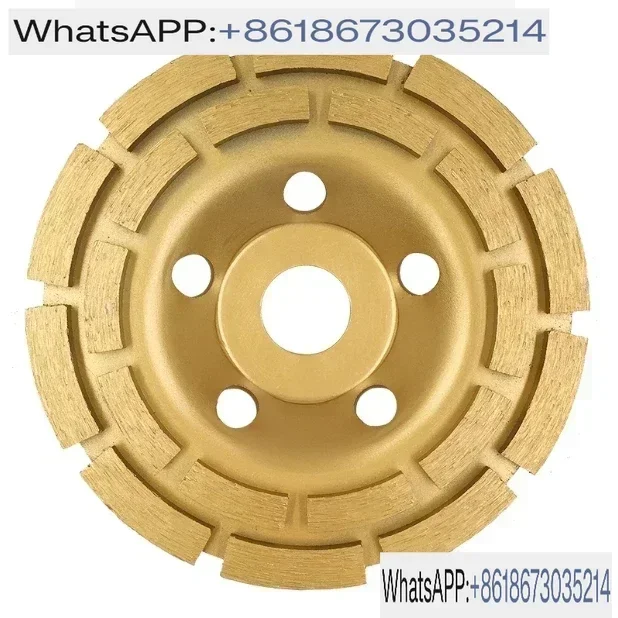 

9-дюймовый алмазный шлифовальный стакан 230 мм, двухрядные диски, шлифовальные круги для бетона, мрамора, гранита