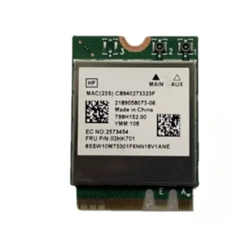 Rtl8822ce 8822ce 802.11ac wireless wifi 867mbps bluetooth 5.0 ngff fru 02hk701 network card for lenovo ideapad thinkpad e14 e1