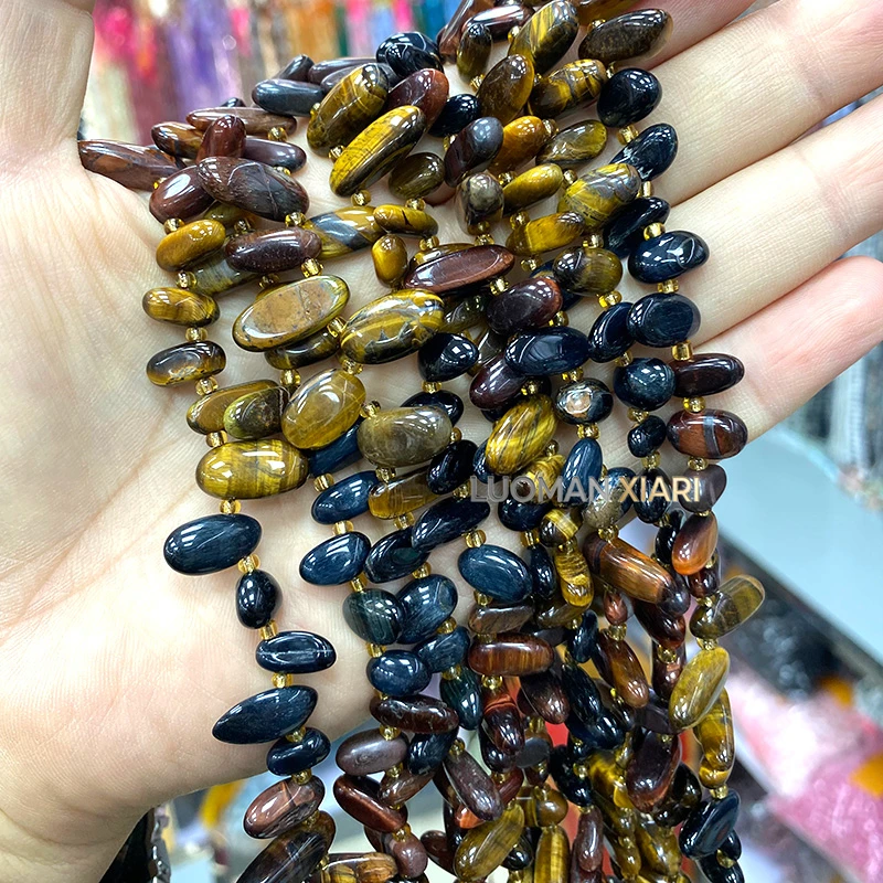 Natural Stone Teeth Raw Gem Madagascar Dark Rose Quartz Loose Spacer Beads for Jewelry Making Diy Bracelet Charms Accessories view 3