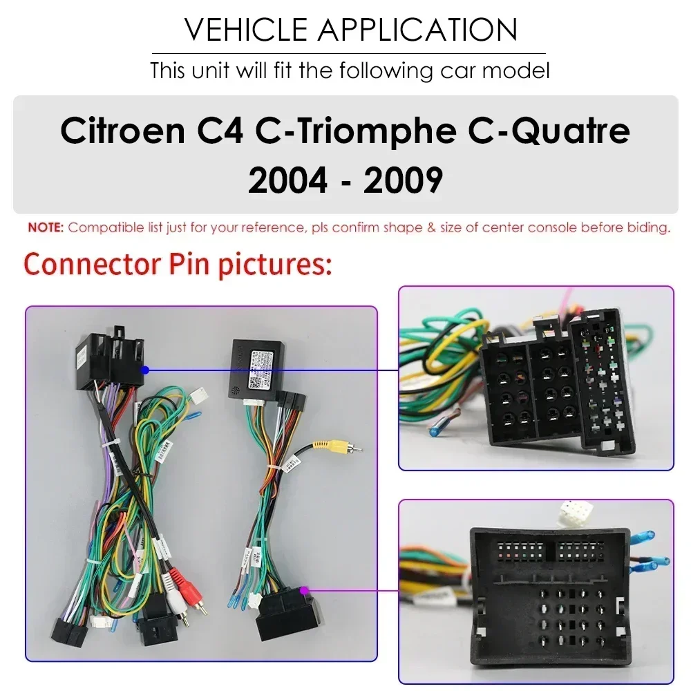 2G+32G Android 14 Car Radio for Citroen C4 C-Triomphe C-Quatre 2004-2009 car dvd player car accessory 4G multimedia autoradio pc