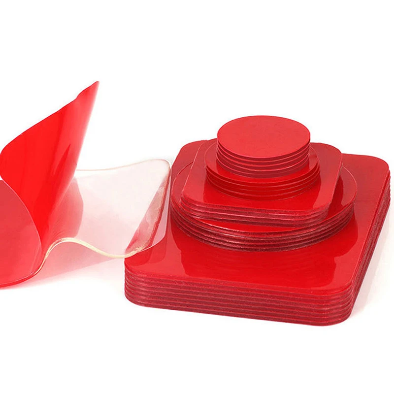 

10pcs Transparent Acrylic Double-Sided Adhesive Tape Strong Adhesive Patch Waterproof No Trace High Temperature Resistance 30mm