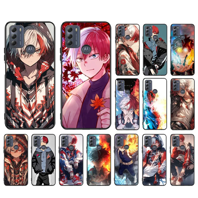 Todoroki My Hero academia Phone Case For Moto G84 G22 G32 G34 G52 G10 G20 G30 G60 G60S G13 G50 G54 G62 G53 G72 G85 G24 Power