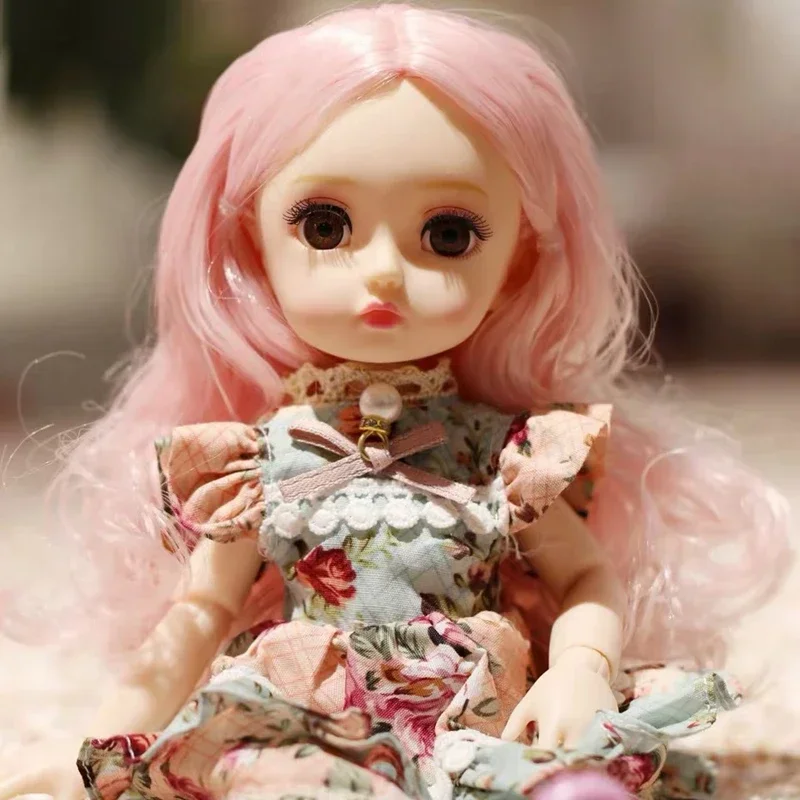 26cm BJD Doll Naked Body and Head DIY Toys Bjd Doll DIY Practice Makeup Without Makeup Head for Girls Toy