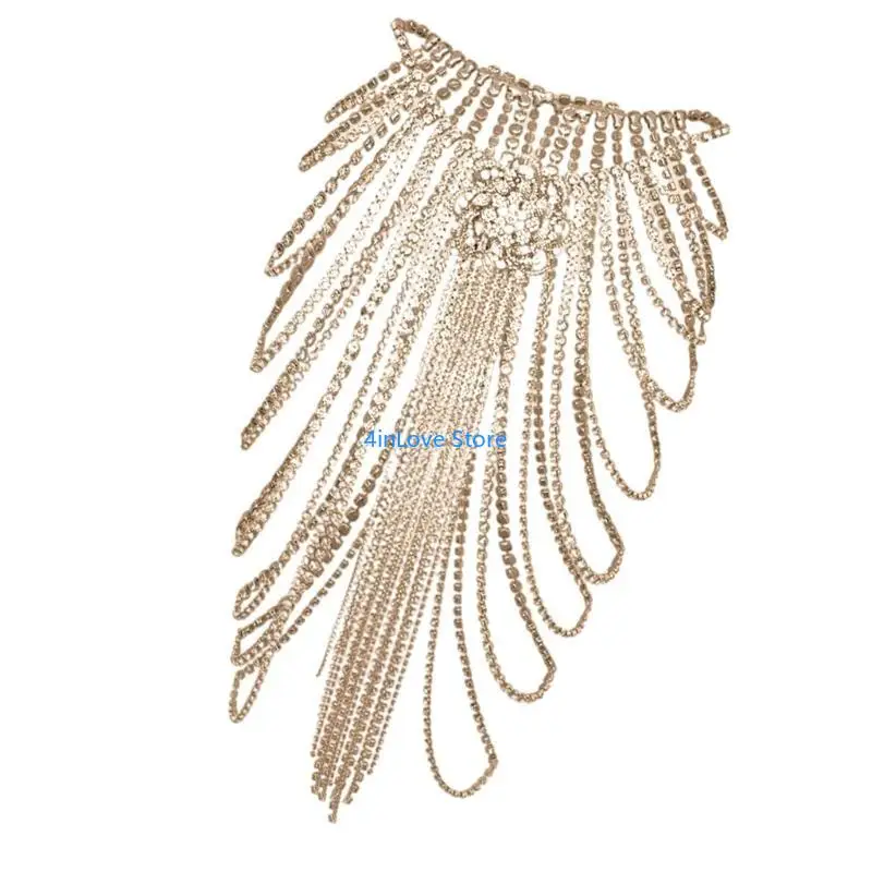 t4md-高耐久ウエストチェーンコスチューム美的クリスタルビーズチェーンジュエリージーンズボディジュエリー女性女の子