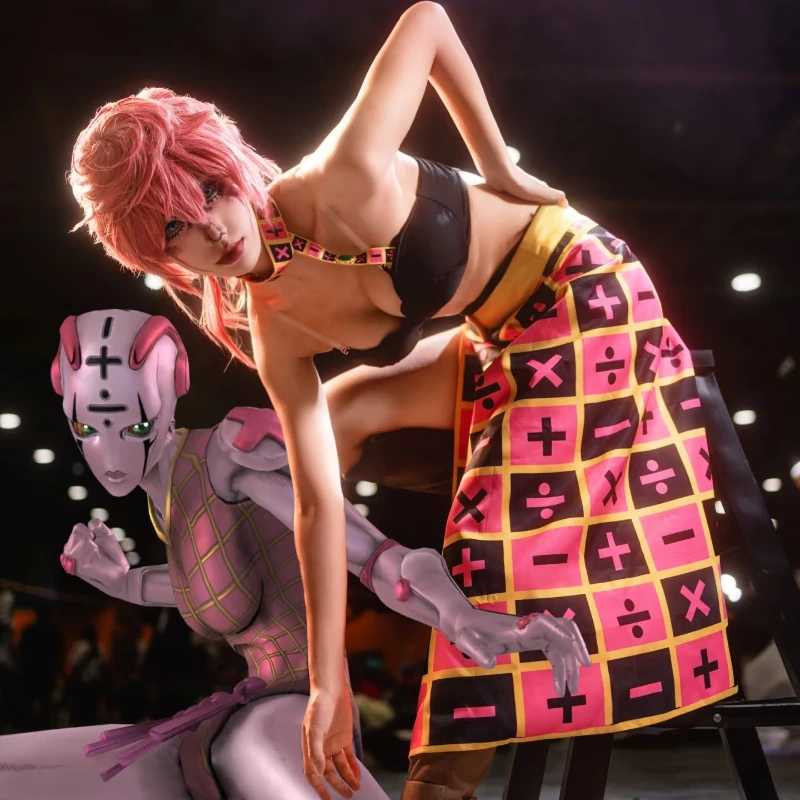 أزياء جوجو للمغامرة الغريبة أنيمي تريش أونا التأثيرية ACGN فستان نسائي زي موحد لحفلات الهالوين ملابس لعب الأدوار