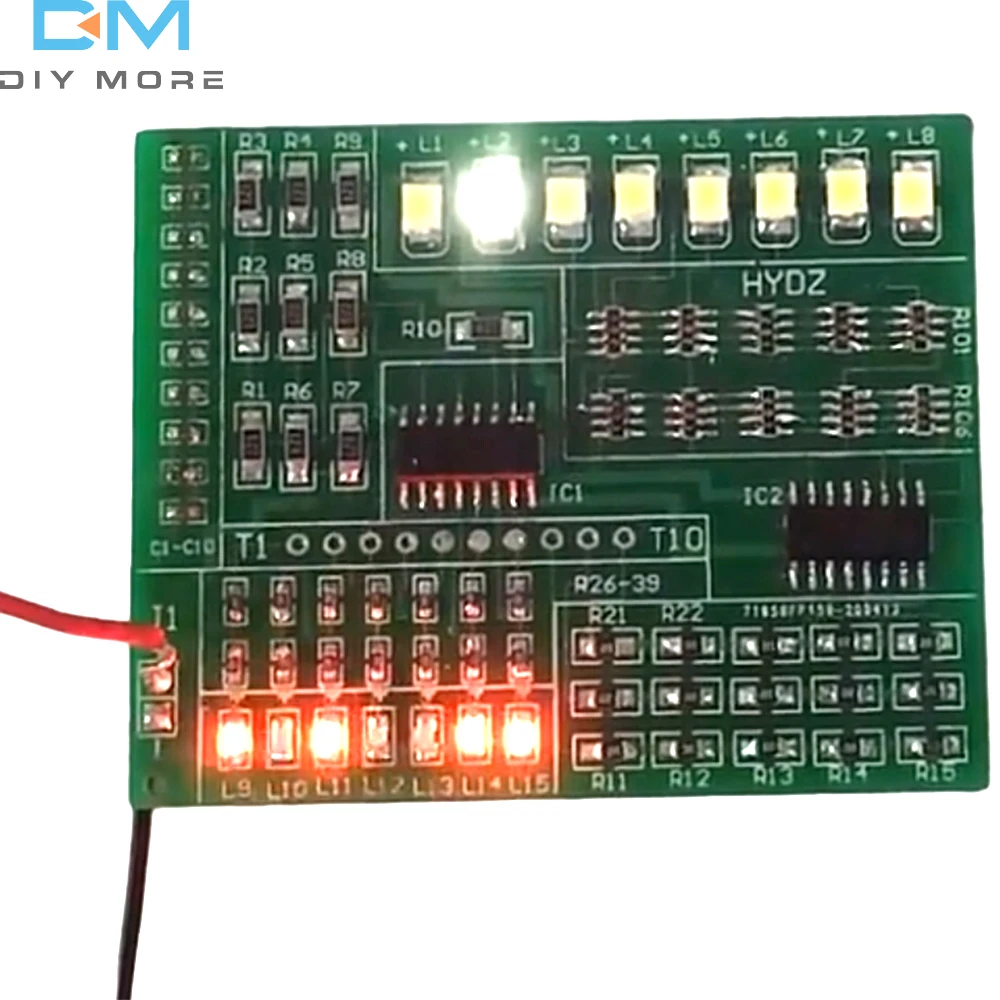 DIY Electronic Kit Led Module 1801 SMT SMD Component Soldering Project Suite FM Radio Transmitter Board Module Learning Kit