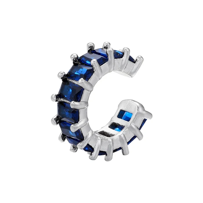 Women's Heart & Star Clip-On Earring Cuff with CZ