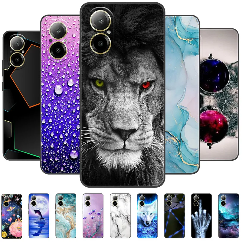 

For Realme C67 Case animal Silicone Soft TPU Back Covers For Realme C 67 C67 4G Case Protective Catoon Funda RealmeC67 Shell