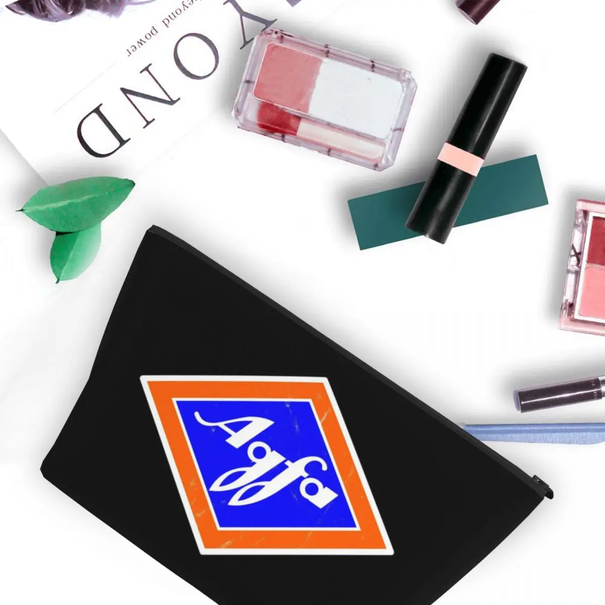 

Ретро Agfa Film Logo от 1960-х годов, женская косметичка, дорожный органайзер для макияжа, сумка для хранения туалетных принадлежностей, Dopp Kit Box