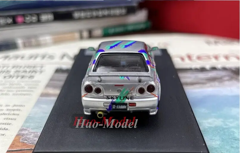 SH 1/64 สําหรับNissan GTR R34 Nismo Z-TuneรถจําลองDiecastจําลองของเล่นของขวัญวันเกิดงานอดิเรกจอแสดงผลคอลเลกชัน