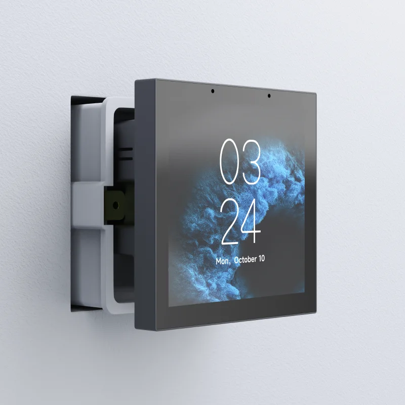 4 inch F4E Zigbee Hub panel supports wireless & Bluetooth connectivity to control 120+ Tuya devices for smart home