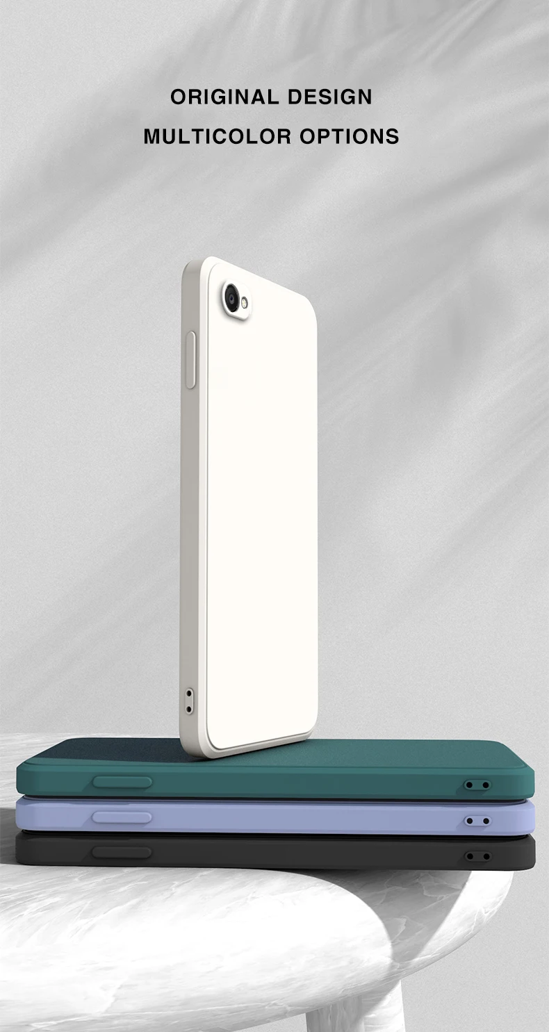 Quadratische flüssige Silikon-Softhülle für iPhone 6, 6S, 7, 8 Plus SE 2020 2022, Siquare Luxus-Klassiker-Telefonabdeckung Funda – Detail 8