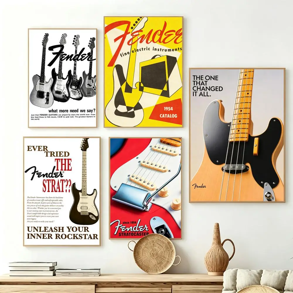 Brand Fender Poster Poster HD Printing frameless Fresh natural Style Wall Art Home Decor For Living Room Bedroom Gift