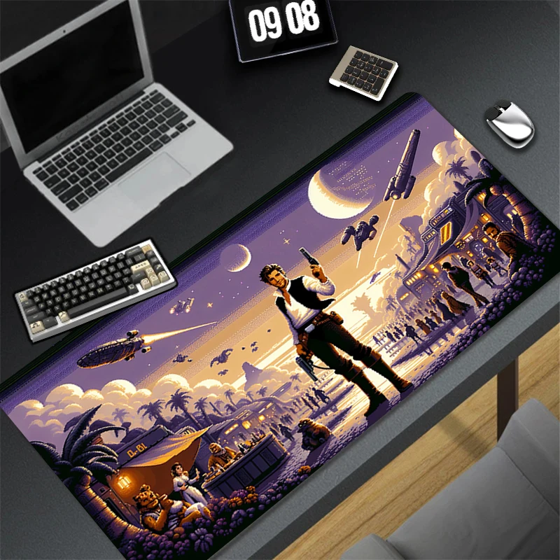 

Han Solo Star Wars Mouse Pad Large Computer Gamer Cabinet Keyboard Rug Laptop Anime Gaming Desk Mat Kawaii Mousepad Large Carpet