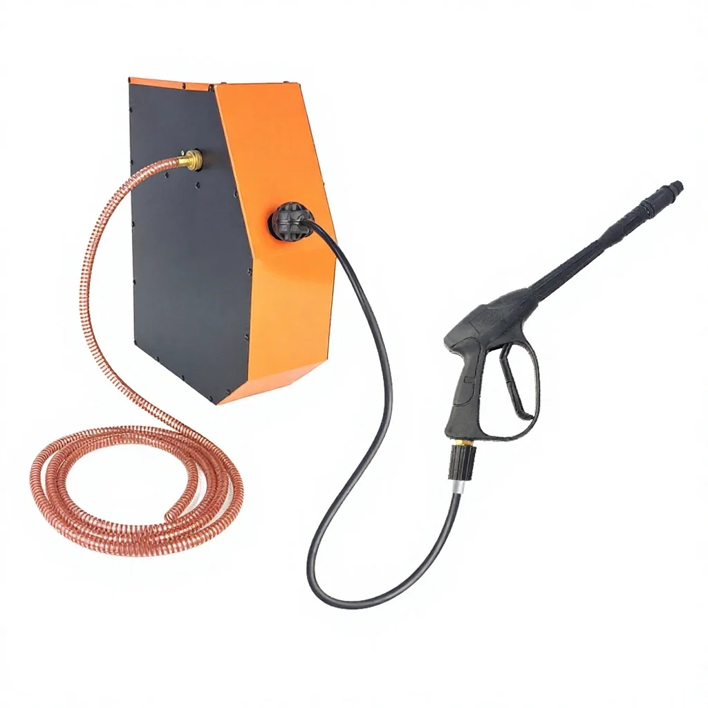 Wall Mounted Electric High Pressure Cleaner 7 MPa Cold Water Cleaning Machine with Plastic Pump New for Household Car Wash Use