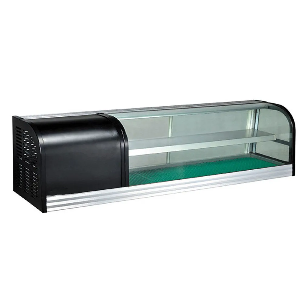 

High quality Commercial Electric Best Counter Top Refrigerated Sushi Display cooler Showcase