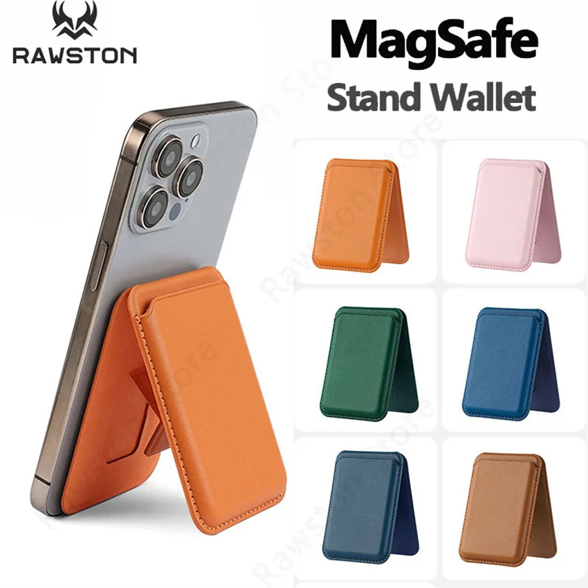 Kickstand Magnetic Leather Wallet Case for iPhone 17 16 15 14 Pro Max Galaxy Card Holder Magsafe Phone Bag Cover Accessories view 2