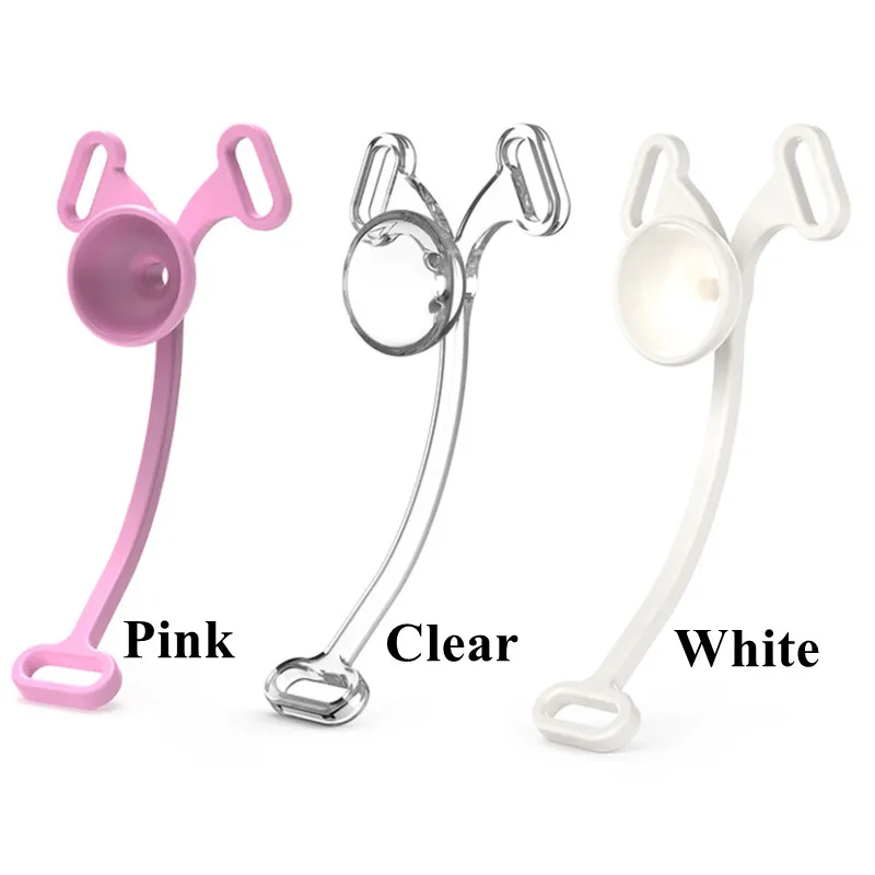 Pink Deep Throat Chastity Belt  [Male To Female] Mimic Female Pussy with Urethral Inverted Invisible Penis Clip Cock Cage Device