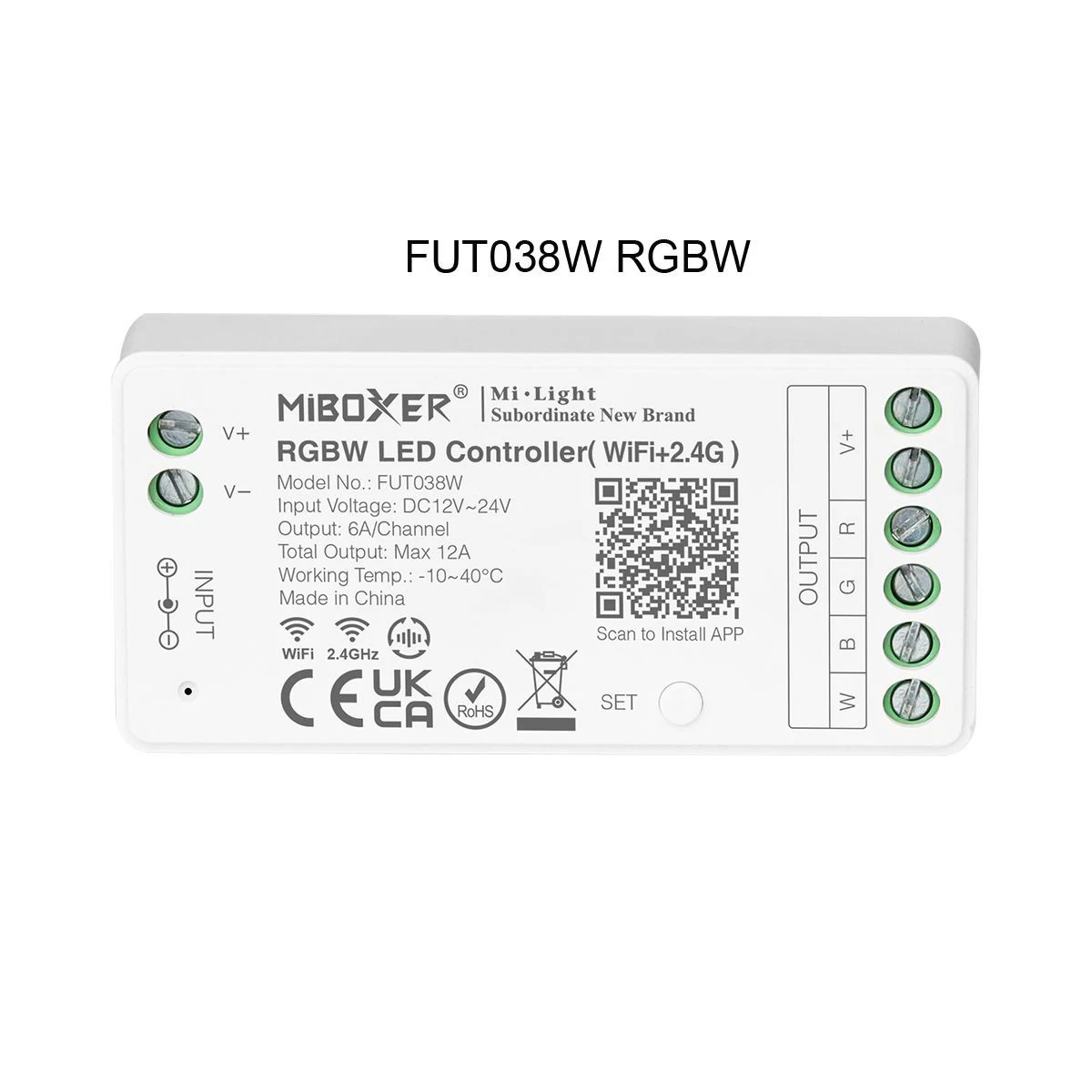 Miboxer WiFi+2.4G LED Controller FUT035W CCT FUT036W DIM FUT037W RGB FUT038W RGBW FUT039W RGB+CCT Smart Music APP Voice Control