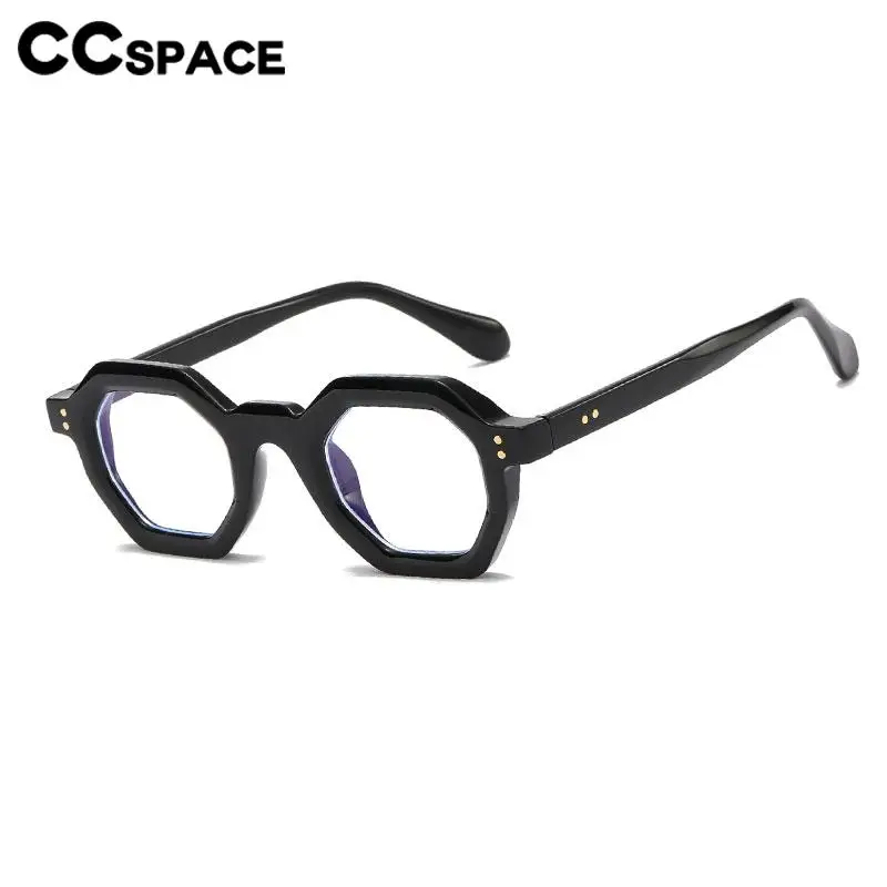 56891 Polygon Leopard Optical Spectacle Frame Fashion Rivet Glasses Frame Outdoors Riding Protection Sun Glasses Uv400