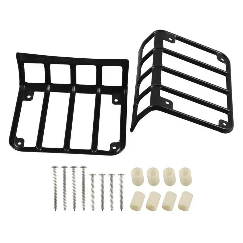 

31BC Car Exterior Taillight Protector Decoration Cover Trim Decal for 2007-2017 Accessories Metal Black