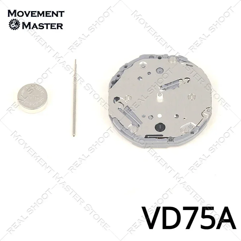 Brand New Original Japanese  Tianmadu VD75A Quartz Movement 5Hands 3/6/9 Small Second Watch Mouvement Replacement Parts