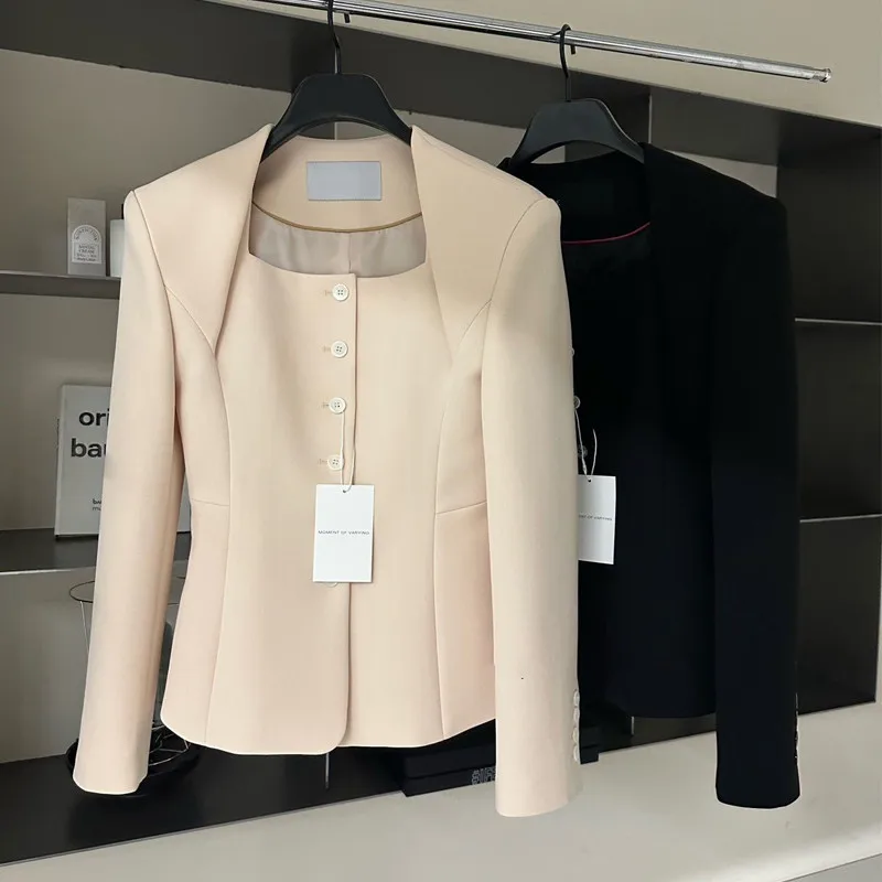 Single breasted suit top Long Sleeve Loose Fit Jacket Fashion Spring Autumn 2023