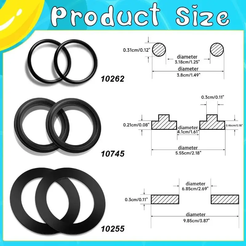 A0NC Plunger Valves ยางเครื่องซักผ้าขั้วต่อกรองกรองแหวนสระว่ายน้ำ Plunger ปะเก็นสำหรับ 25010 28633 28635 28621