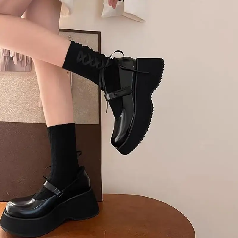 195E أقواس بأربطة جوارب الطاقم الجوارب فضفاضة الباليه نمط الكاحل الجوارب التمهيد الجوارب النسائية #4