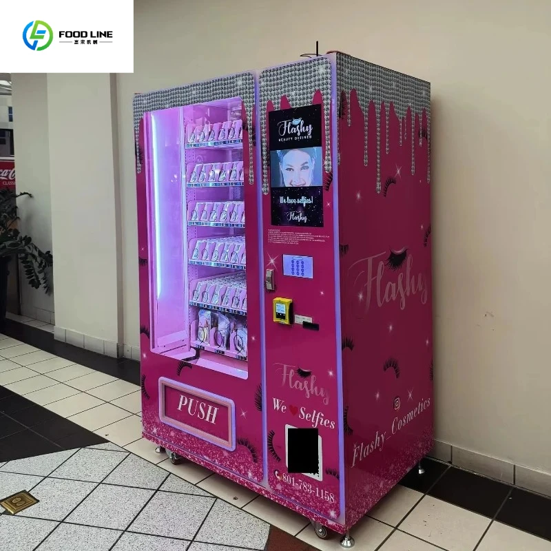 Cosmetics Vending Machine, Built-in Printer & Touch Screen for Pharmacy, Hospital, University