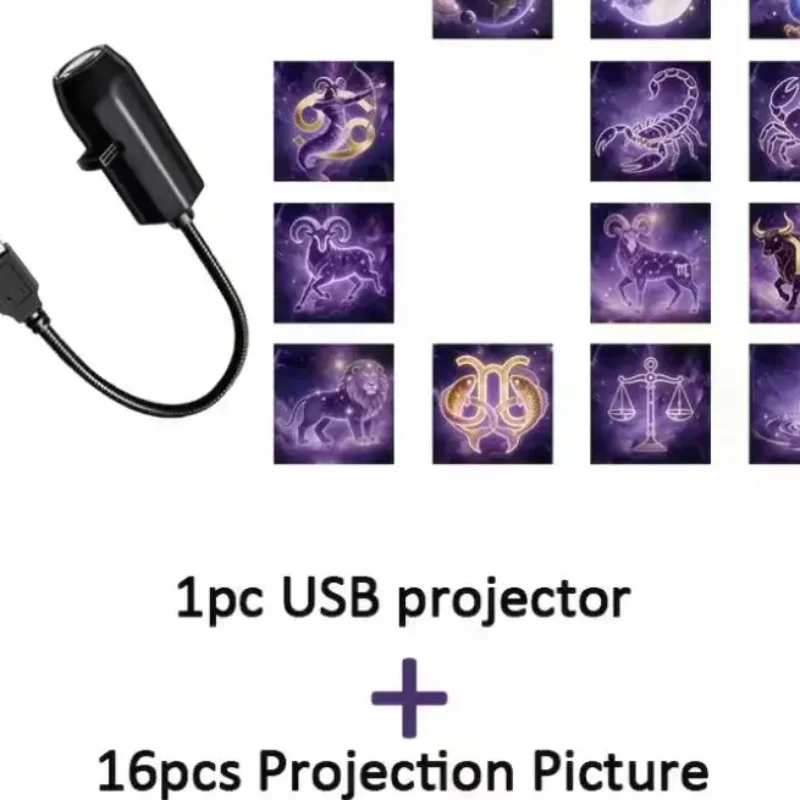 

Creative Zodiac Planet Pattern Themes USB Projection Light For Room Ceiling Background Decoration