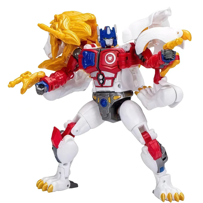 متوفر في المخزون هاسبرو محولات الألعاب الكلاسيكية الأسد الأبيض أوبتيموس برايم محول روبوت عمل نموذج لجسم جمع الهوايات اللعب