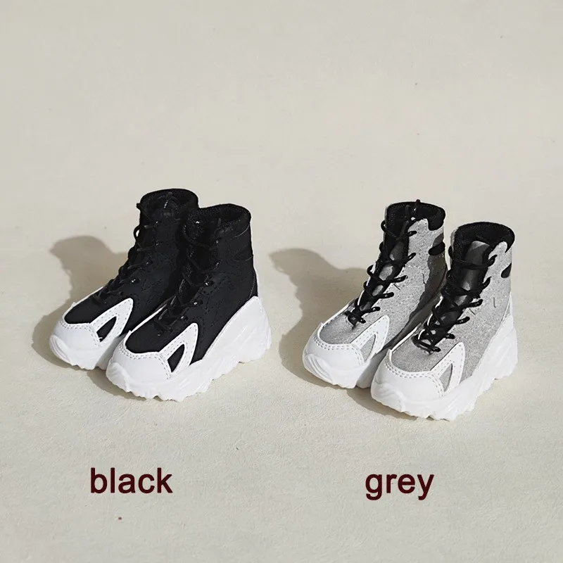 

BJD кукольная обувь для 1/4 1/3 куклы, повседневная спортивная обувь MSD MDD, черная, серая, фотосессия, подарок