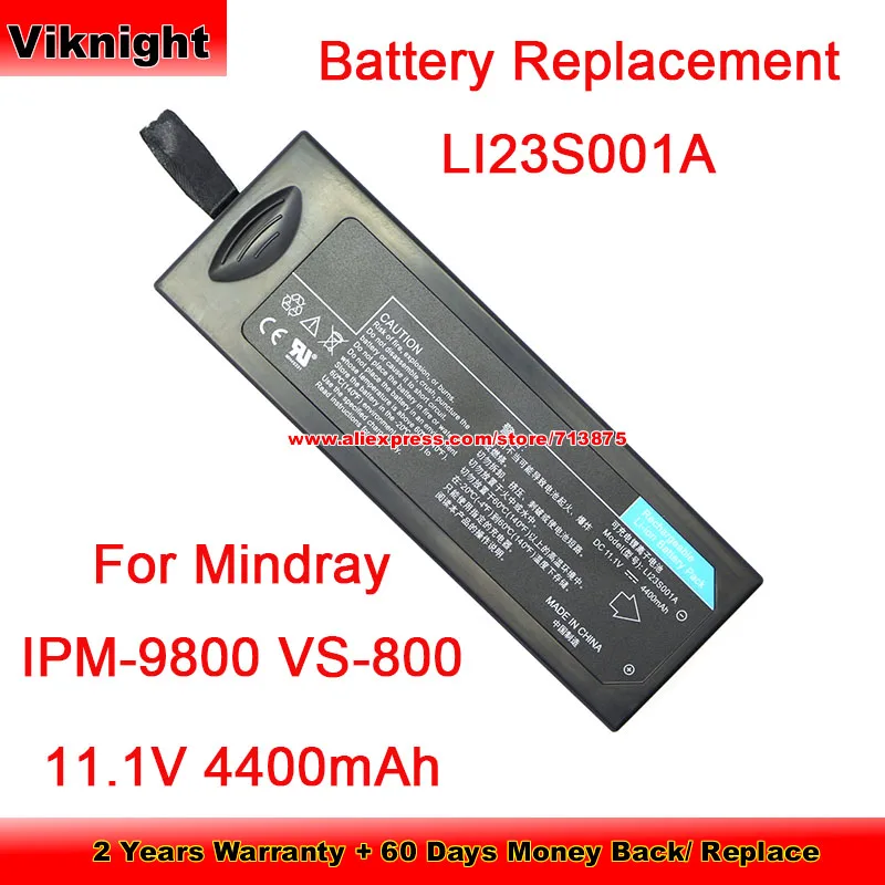 

Brand New Replacement LI23S001A Battery For Mindray VS800 PM7000 11.1V 48.84Wh 4400mah Li-ion Rechargeable Battery Packs