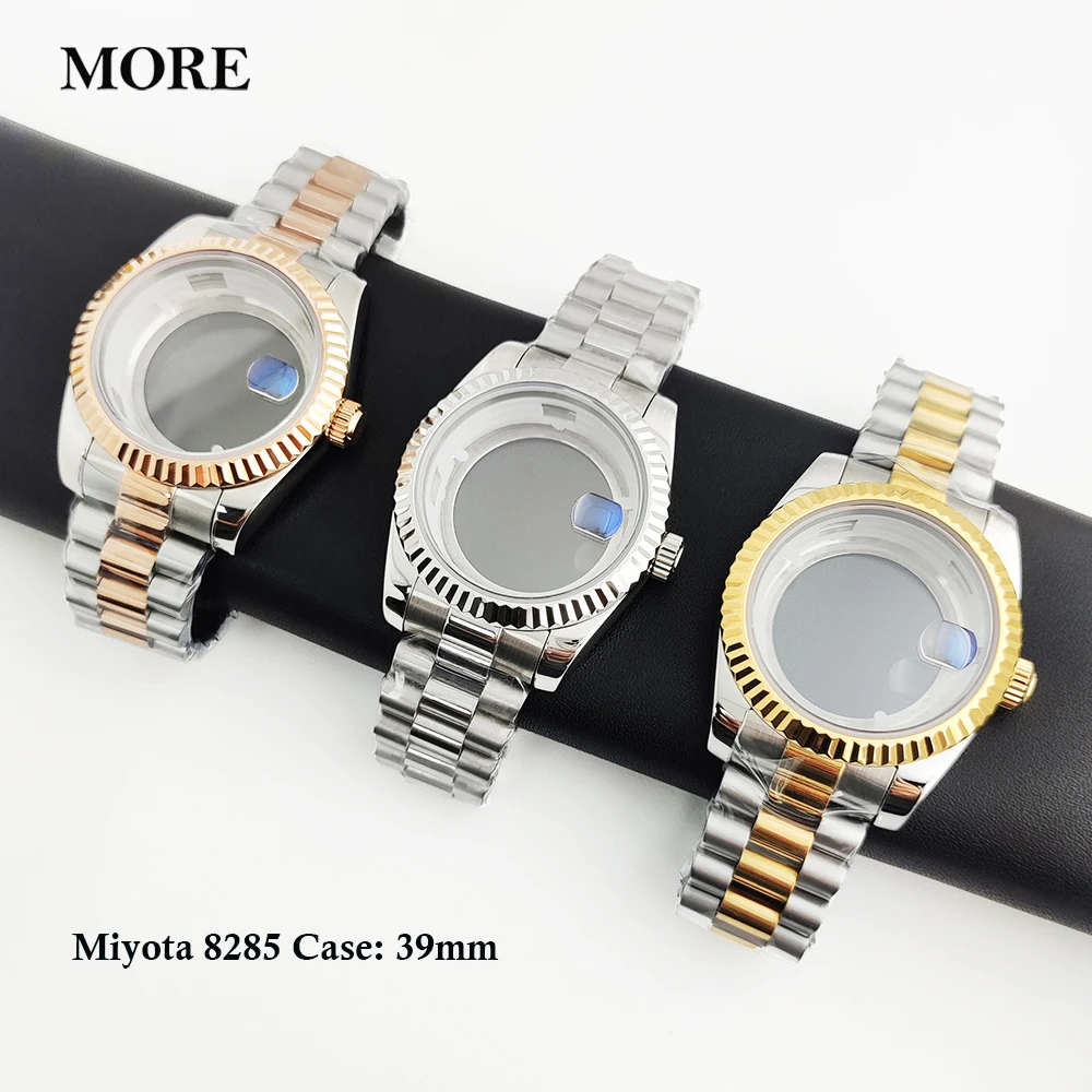 39mm-ケース-ミヨタ-8285-ステンレススチールケース-サファイアガラス-ミラー表面スーツ-31mm-ダイヤルに適しています-ミヨタ-8285-時計部品