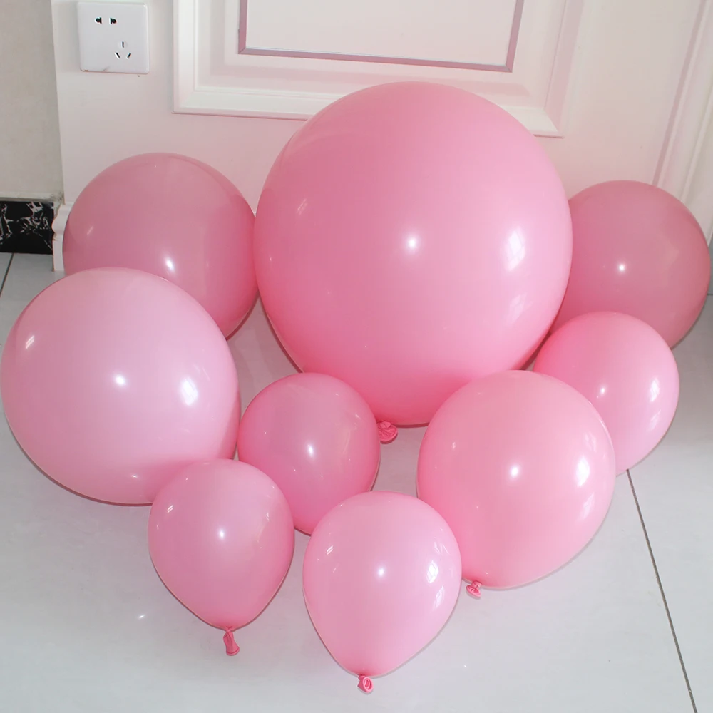 5 ''10'' 12'' 18 inch Pinks Pearl White Bean Paste Pink Latex Balloons Birthday Party Wedding Balloon Decorations