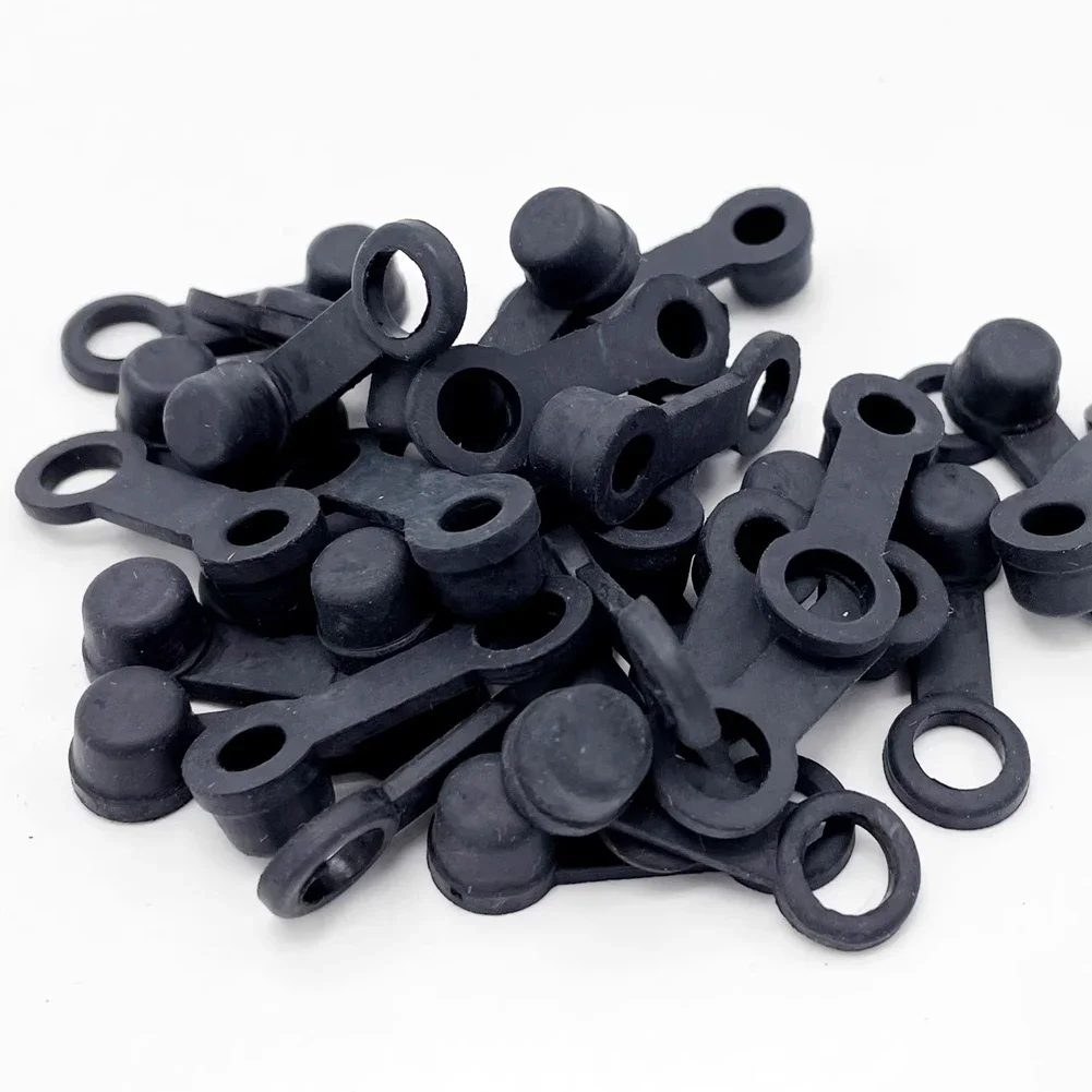 10/20/30Pcs Brake Bleeder Screw Cap Oil Drain Screw Cap Brake Caliper Black Screw Dust Rubber Motorcycle Brake Dust Cap