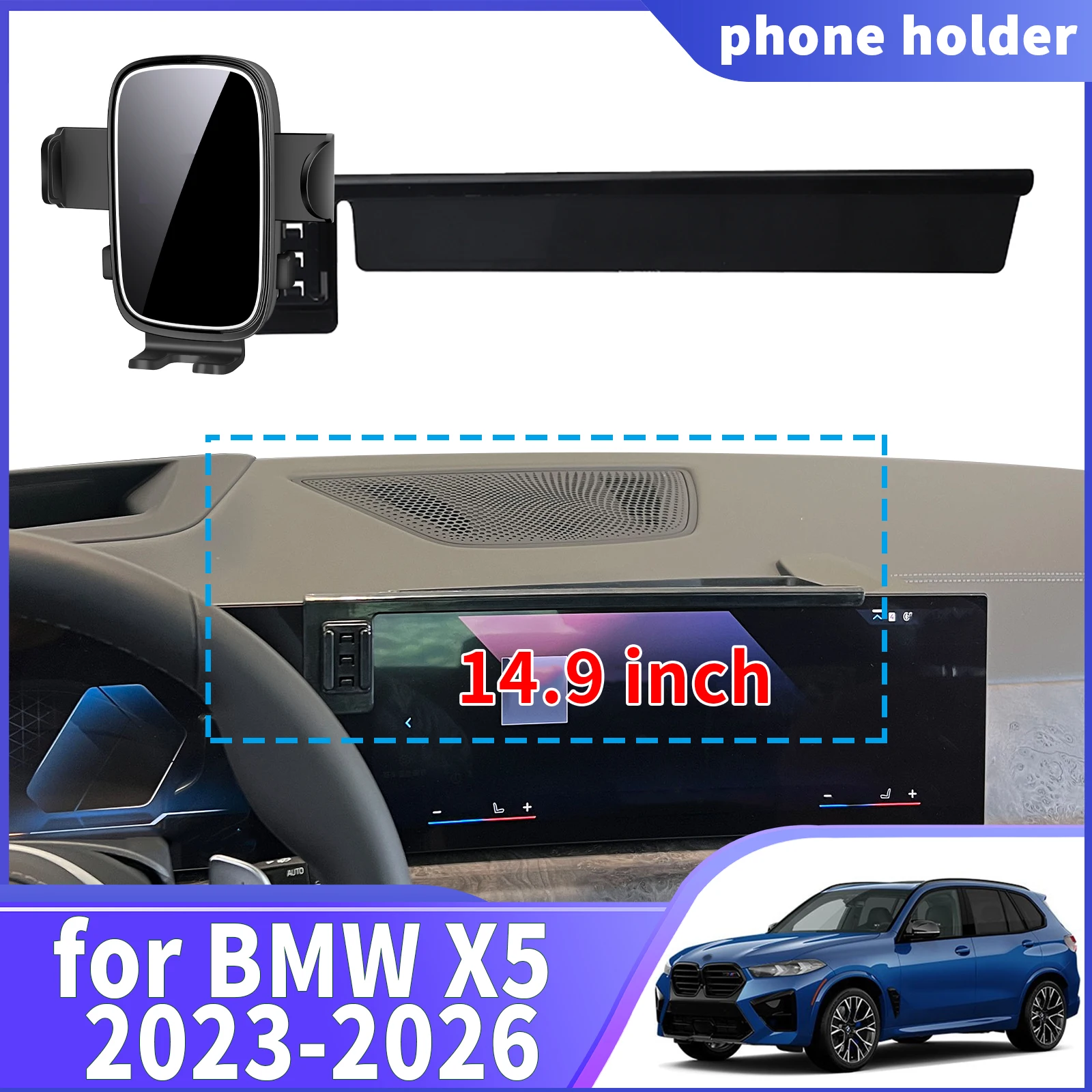 

fit for BMW X5 2023 2024 2025 2026 G05 Navigation Phone Holder Mount Customized Car accessoires